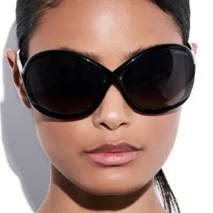 Tom Ford Whitney Oversized Black Sunglasses